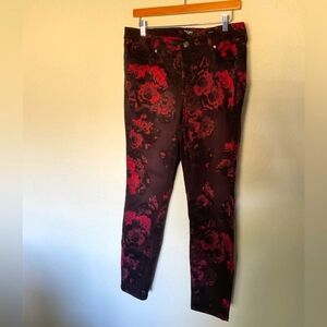 Ninewest floral jeans 14 jeans. Gramercy skinny